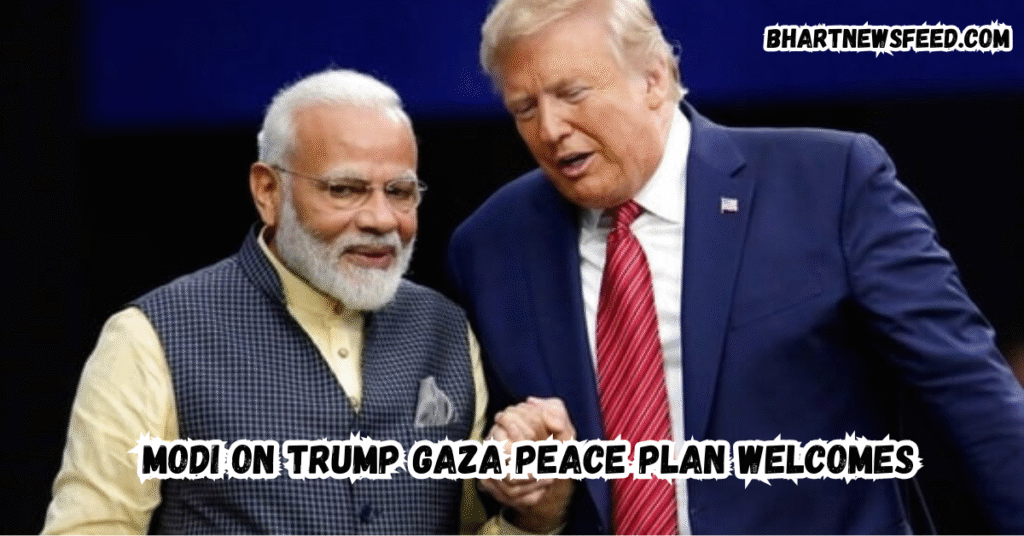 Modi on Trump Gaza peace plan