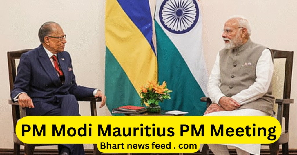 PM Modi Mauritius PM Meeting