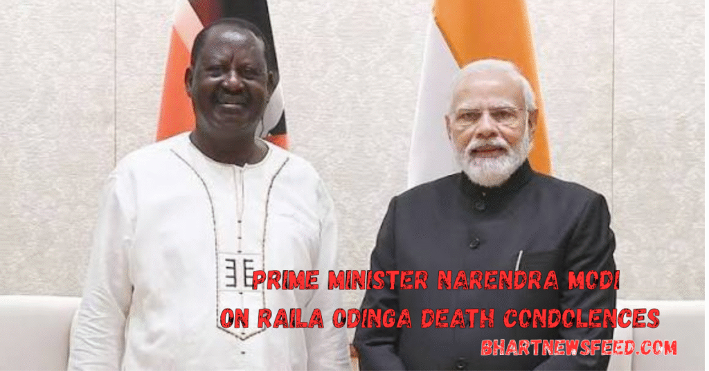 Narendra Modi on Raila Odinga death
